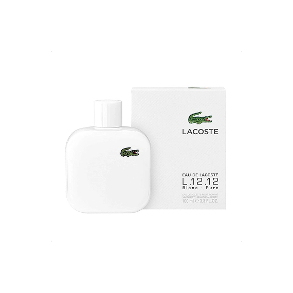 kika (82) Lacoste Eau De Lacoste L.12.12 Blanc Cologne 100ML لاكوست أو دو لاكوست إل 12.12 بلانك - Image 1